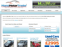 Tablet Screenshot of manxmotortrader.com